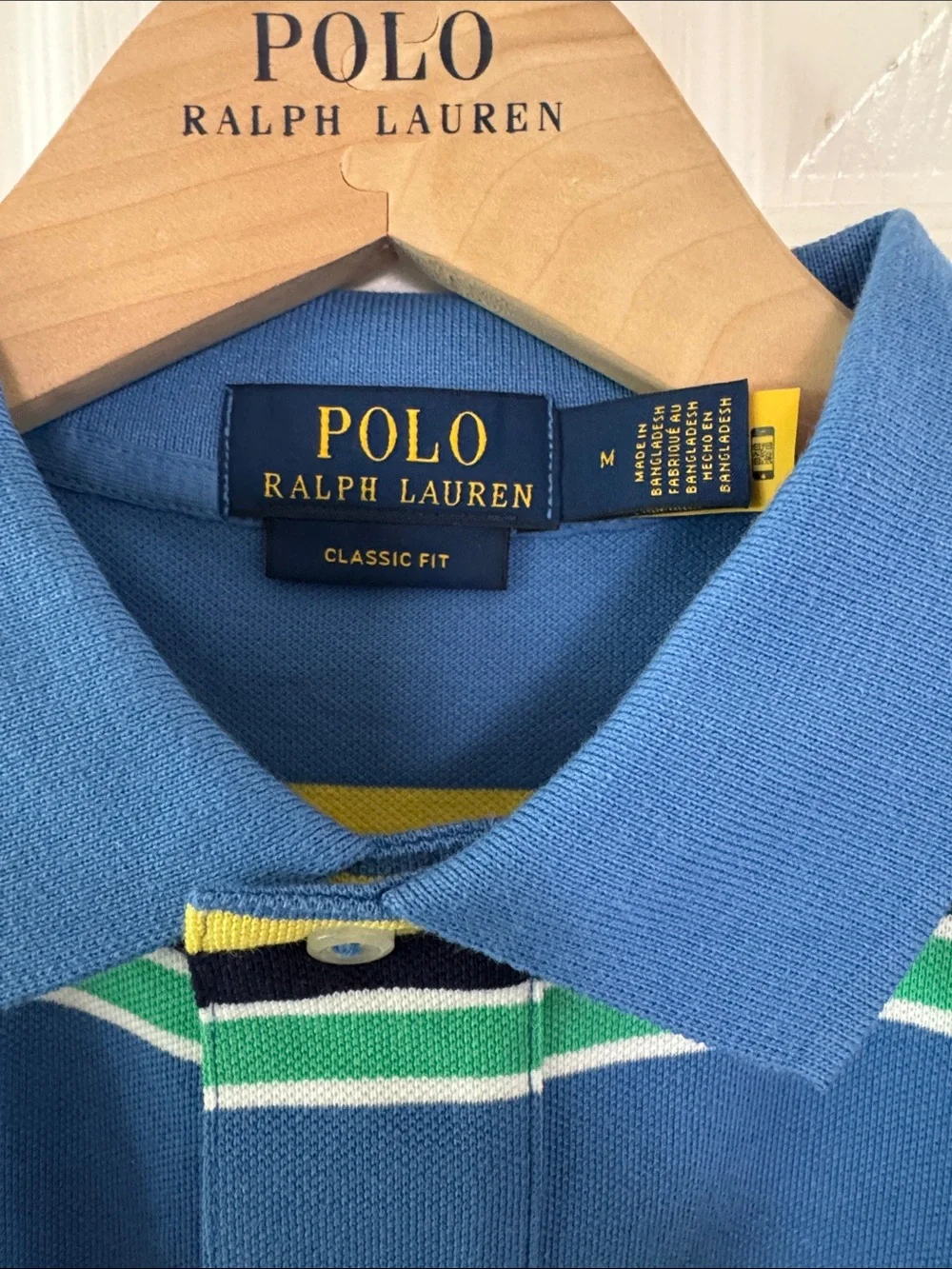 Polo by Ralph Lauren Men's Multi-Stripe Pique/Mesh Shirt